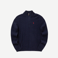 RALPH LAUREN ZIP KNIT PULLOVER