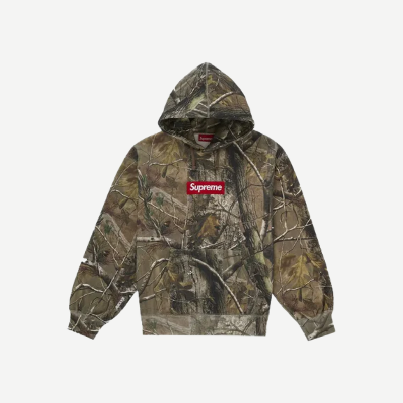 Supreme box logo hooded sweatshirt (fw25) realtree ap camo